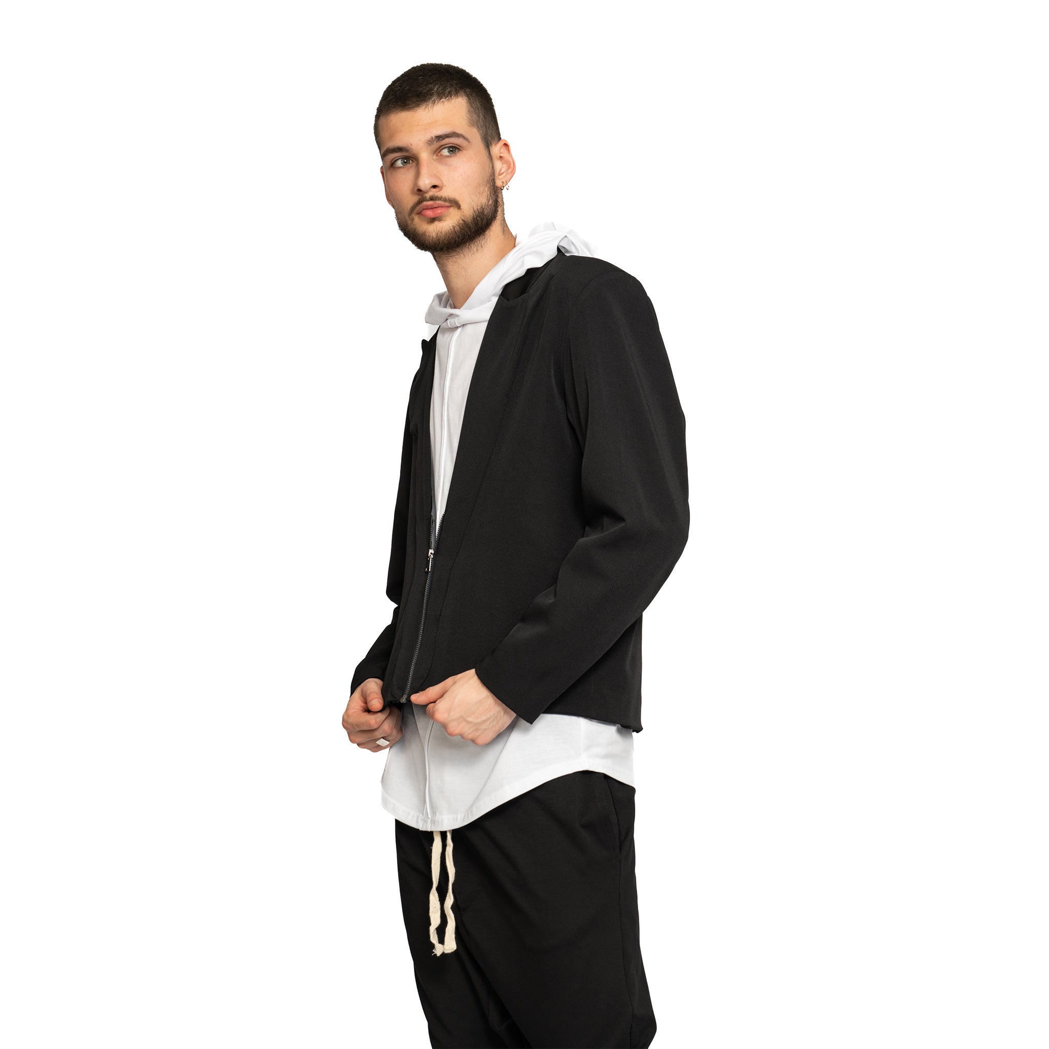 vagabond reflectss asimetrix Blazer negru jaketa neagra