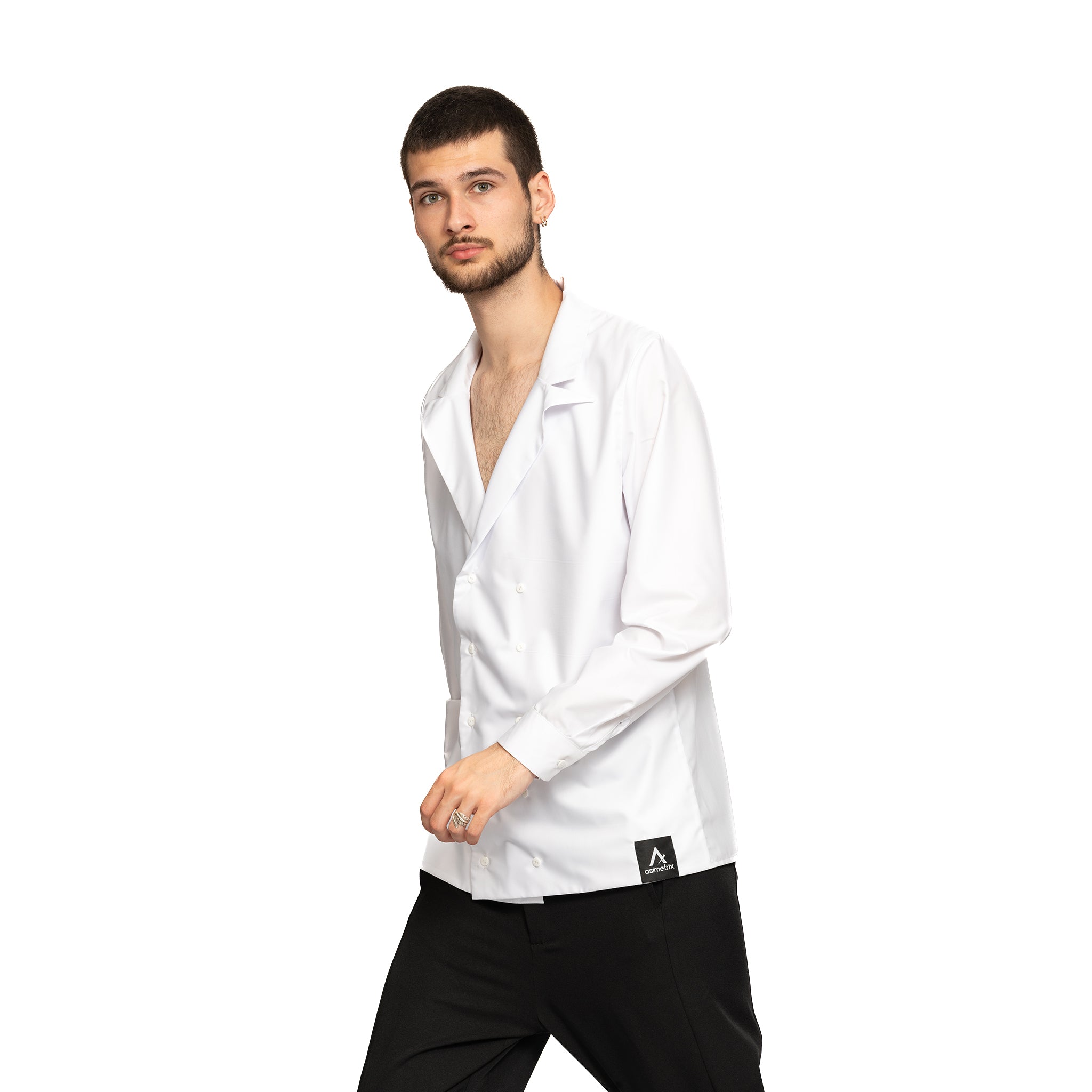 vagabond reflectss asimetrix camasa barbati barbateasca alba