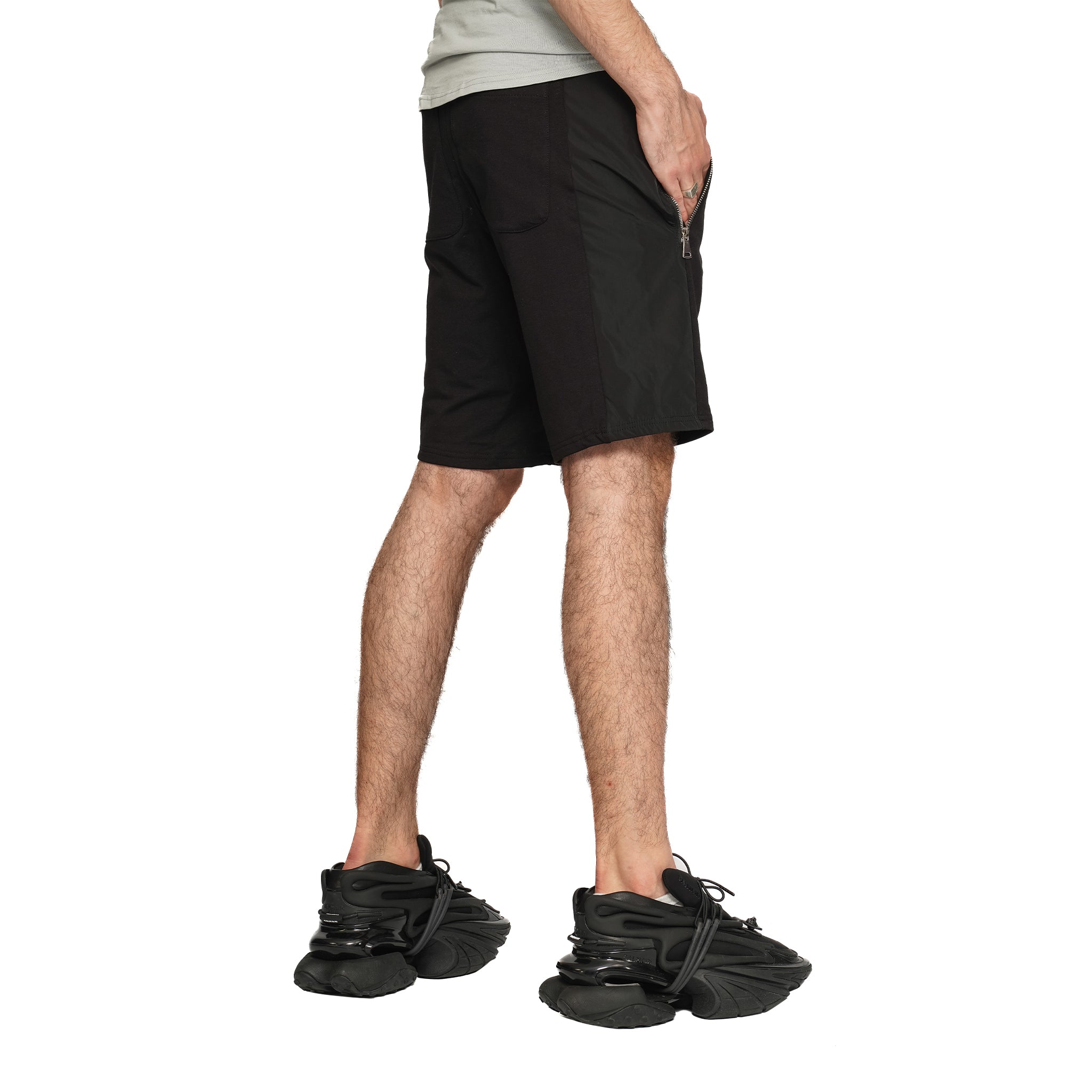 vagabond reflectss pantaloni scurti cu aplicatie din fas pe lateral