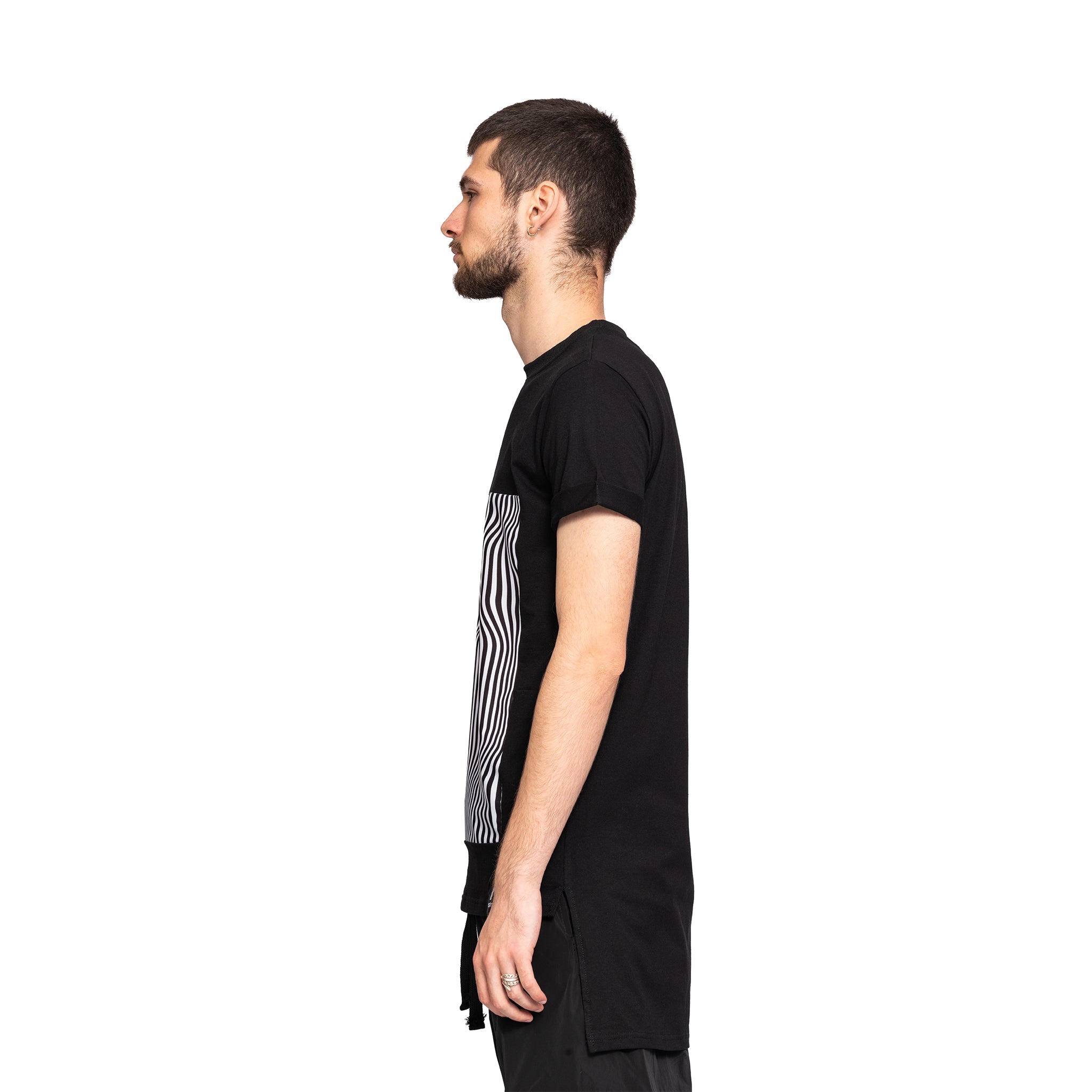 vagabond reflectss asimetrix tricou barbatesc negru