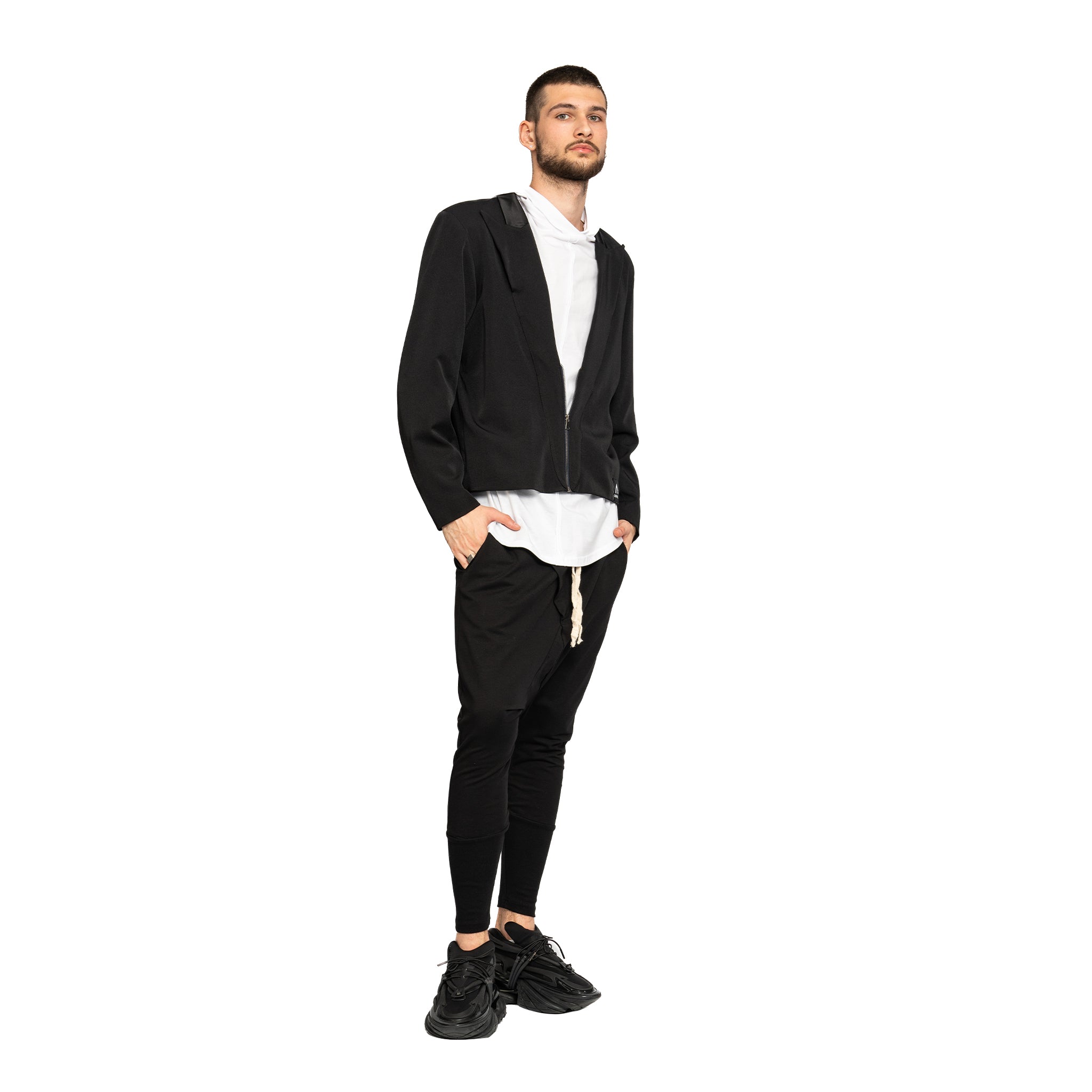 vagabond reflectss asimetrix Blazer negru jaketa neagra