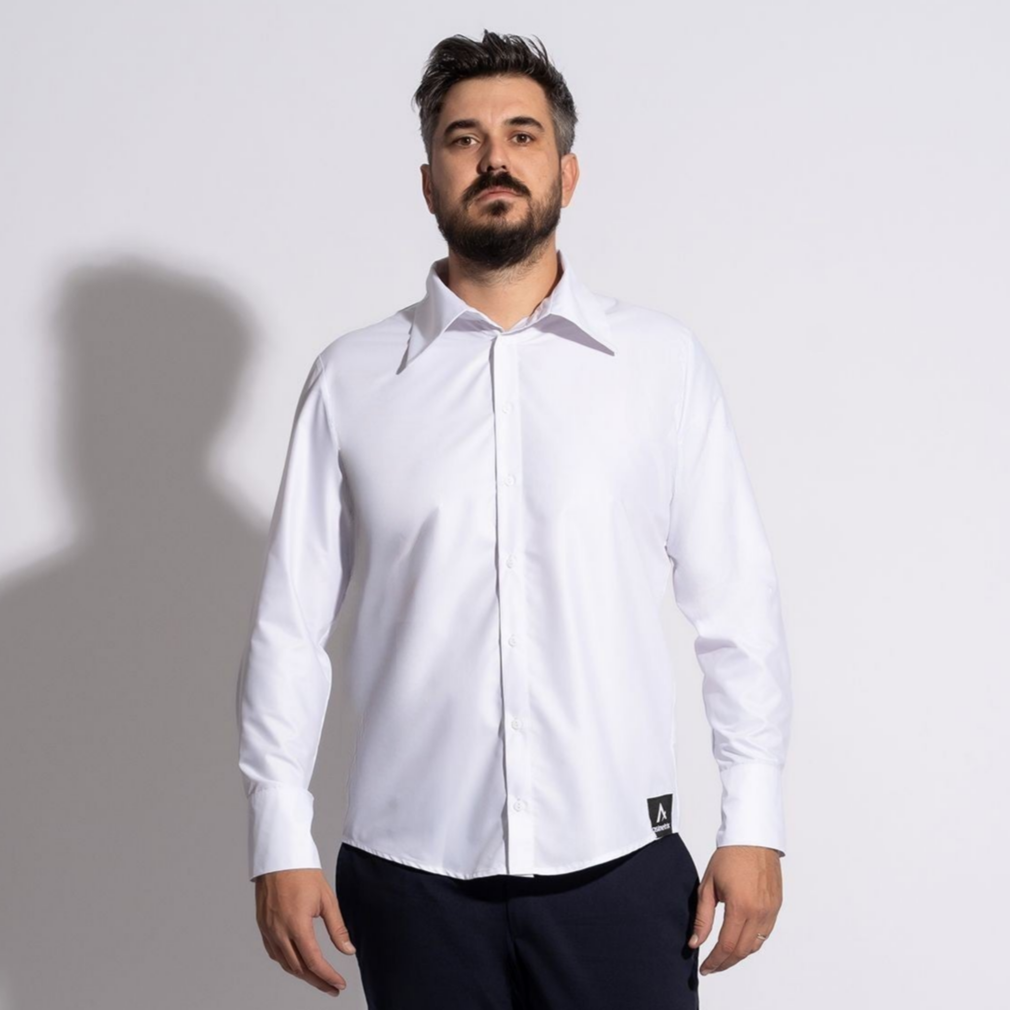 Cămașă bărbătească albă regular fit clasica office