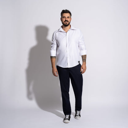 Cămașă bărbătească albă regular fit clasica office