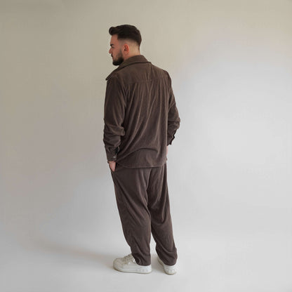 Jacheta oversized tip camasa din raiat