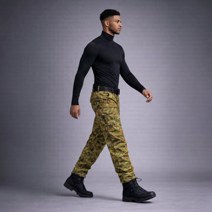 Cusaturi intarite si croiala ergonomica pantaloni tactici barbati Asimetrix - rezistenta la uzura intensa