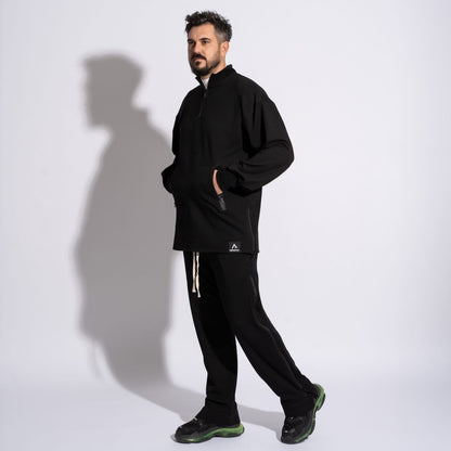 Pantaloni bărbătești negru – Asimetrix