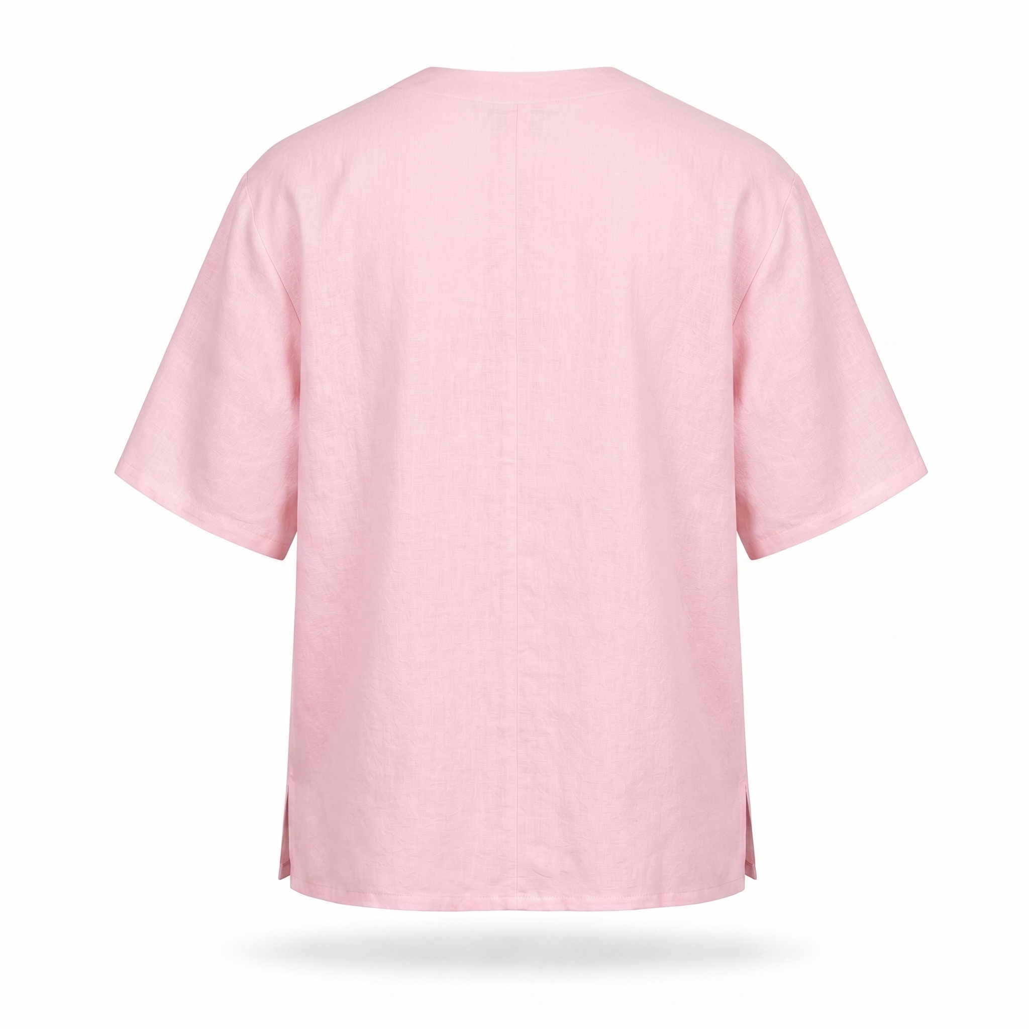 Bluză Bărbați din In Roz Deschis, Oversized – De Vară, Respirabilă