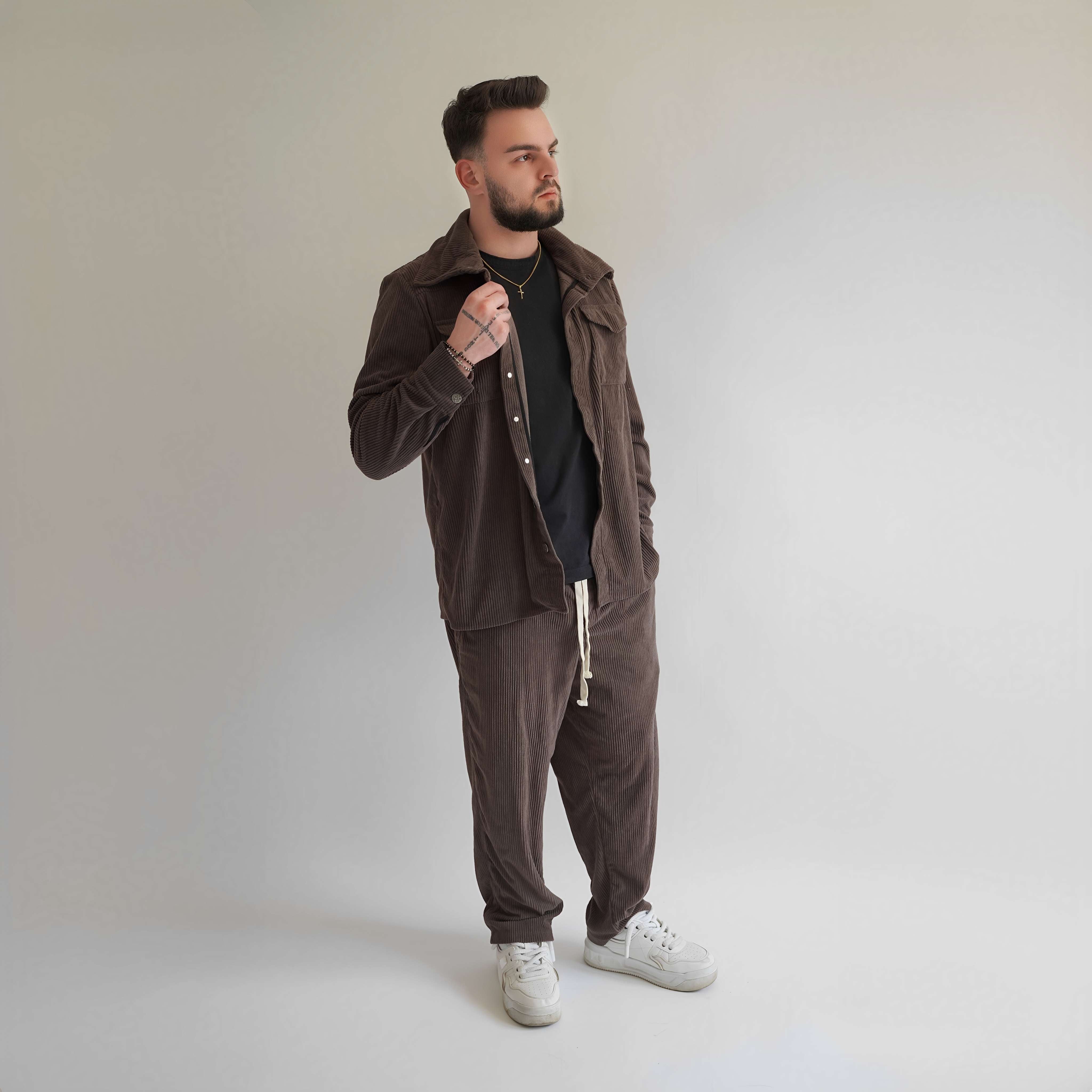 Jacheta oversized tip camasa din raiat