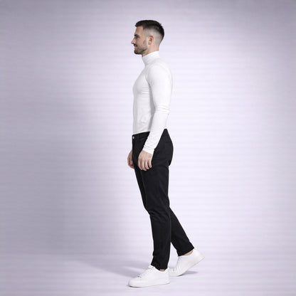 Helancă bărbătească albă – Stil clasic și confort premium