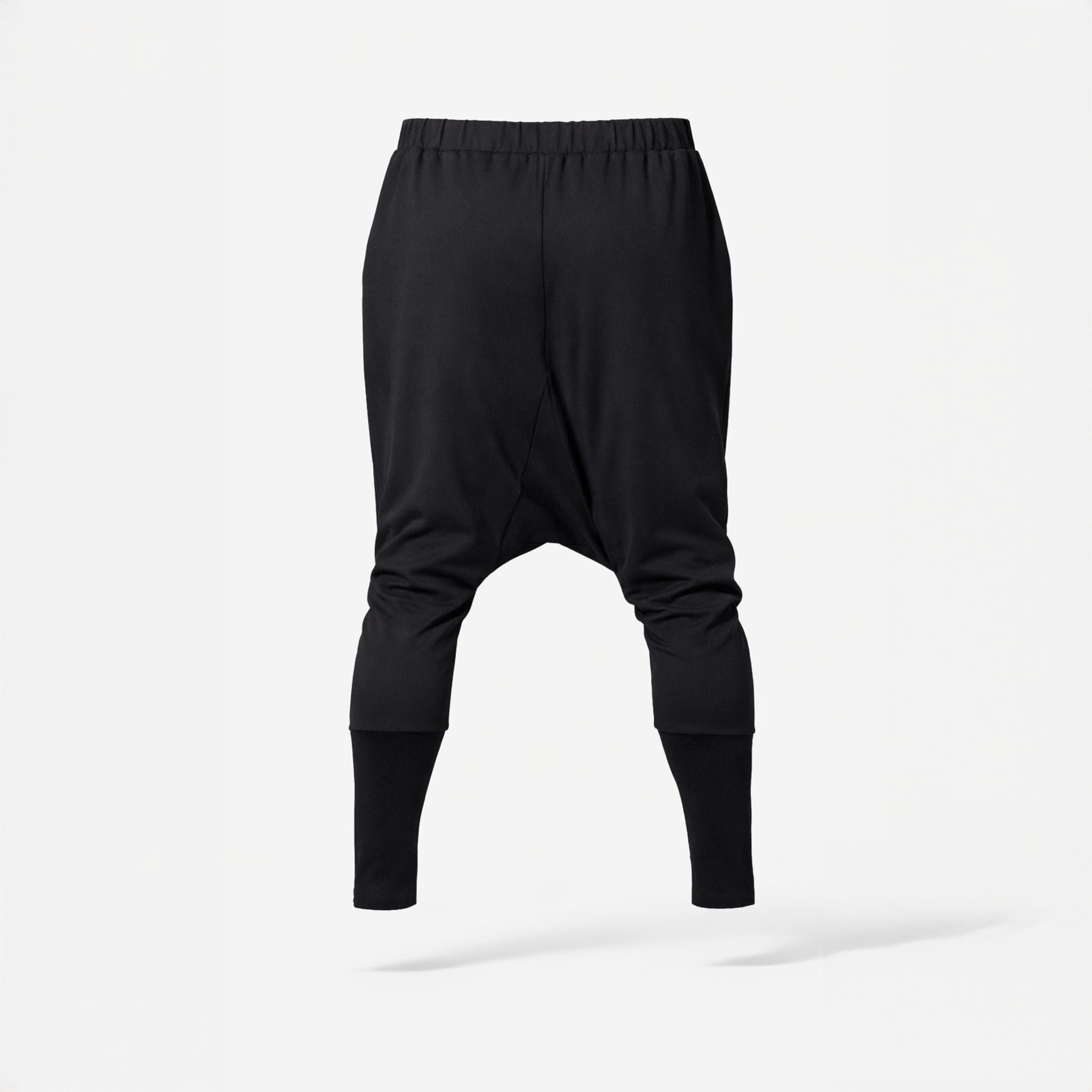 Pantaloni negri bărbătești cu tur și croială mulată pe gambă – Stil modern și dinamic