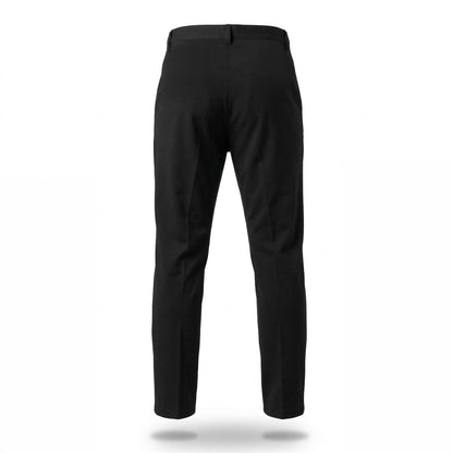 Pantaloni eleganți bărbătești cu fermoar oblic și cusătură decorativă – Stil sofisticat