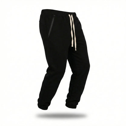 Banda elastica in talie cu snur reglabil si detalii premium pantaloni de trening Asimetrix