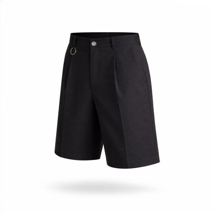 Pantaloni scurți bărbătești negru din bistretch – Asimetrix