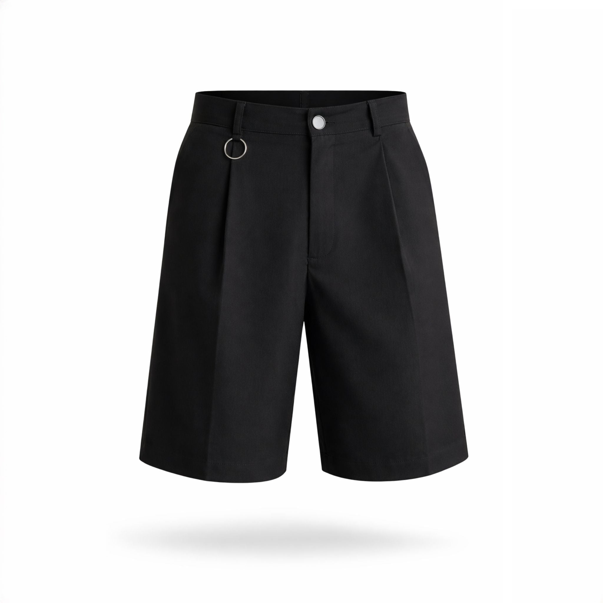 Pantaloni scurți bărbătești negru din bistretch – Asimetrix