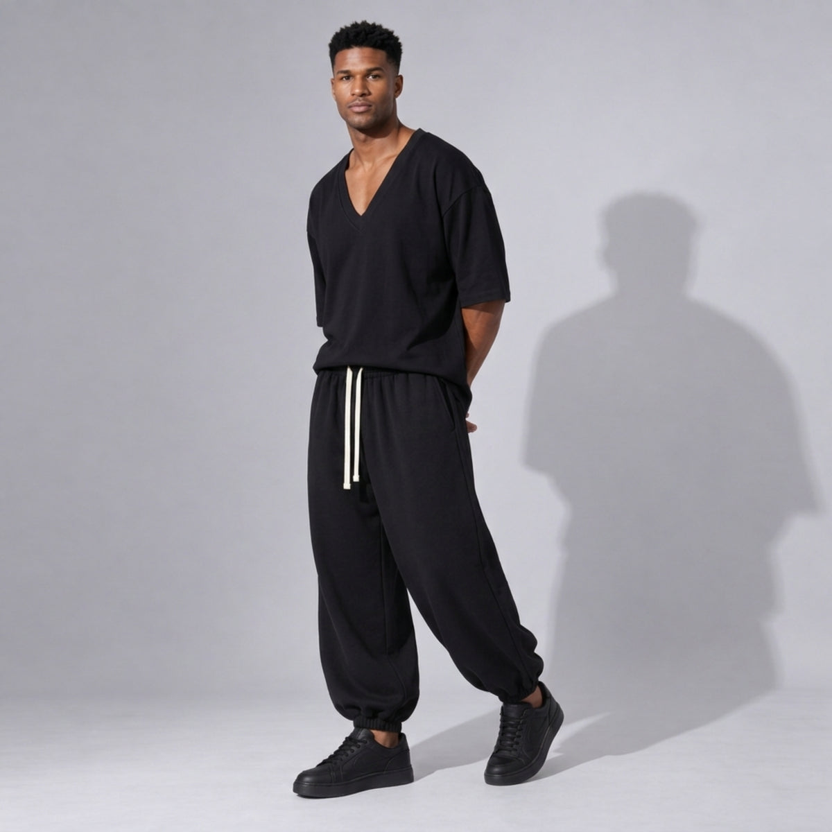 Pantaloni Trening Bărbați Oversized Balloon – Bumbac 100%