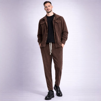 Pantaloni din raiat cu tur lasat