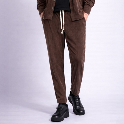 Pantaloni din raiat cu tur lasat