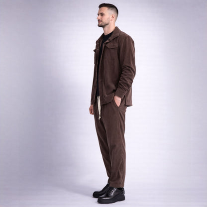 Pantaloni din raiat cu tur lasat