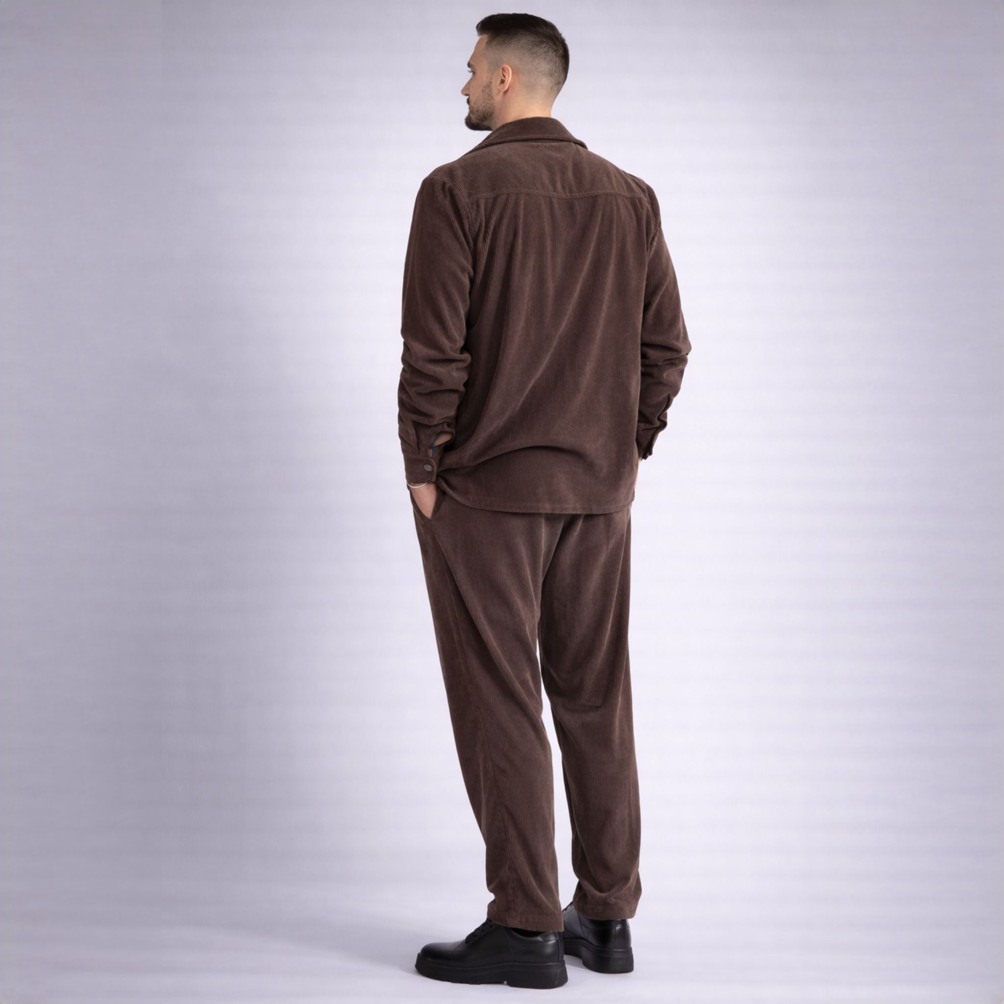 Pantaloni din raiat cu tur lasat