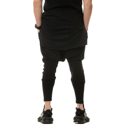 vagabond reflectss pantaloni negri cu tur