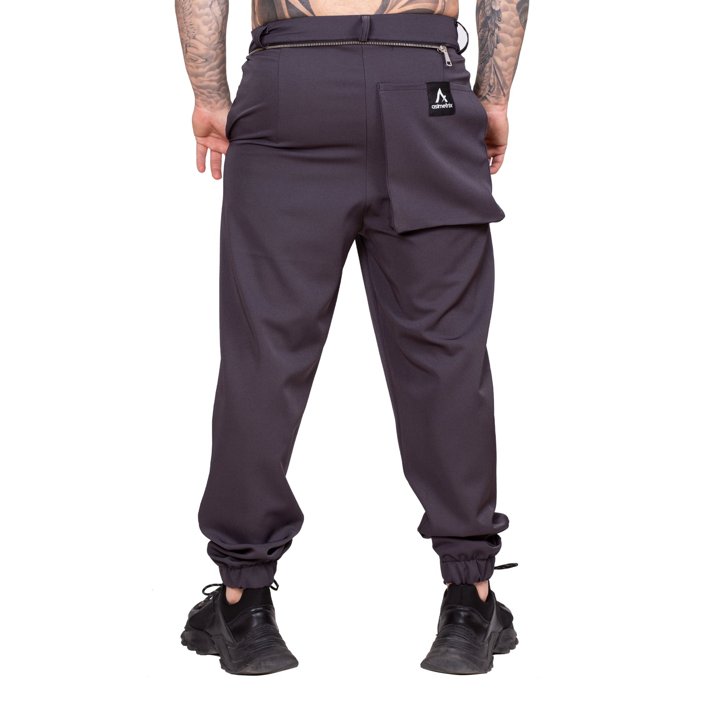 Pantaloni gri cu sort detasabil PG15