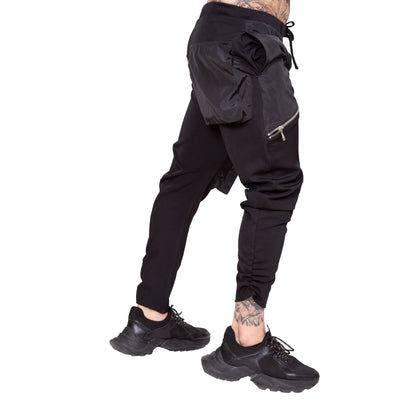 Pantaloni conici cu buzunare aplicate PN16