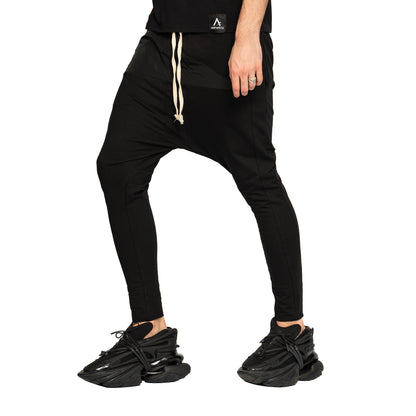 vagabond reflectss pantaloni conici cu tur si buzunar triunghilar aplicat