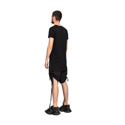 vagabond reflectss asimetrix pantaloni scurti cu tur lasat