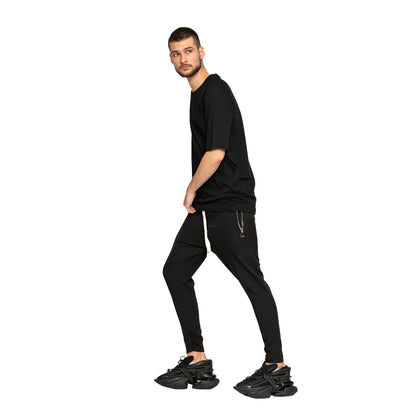 vagabond reflectss pantaloni eleganti cu tur si buzunare cu fermoare