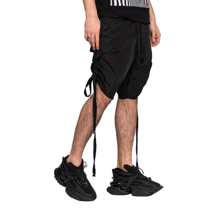 vagabond reflectss asimetrix pantaloni scurti cu tur lasat