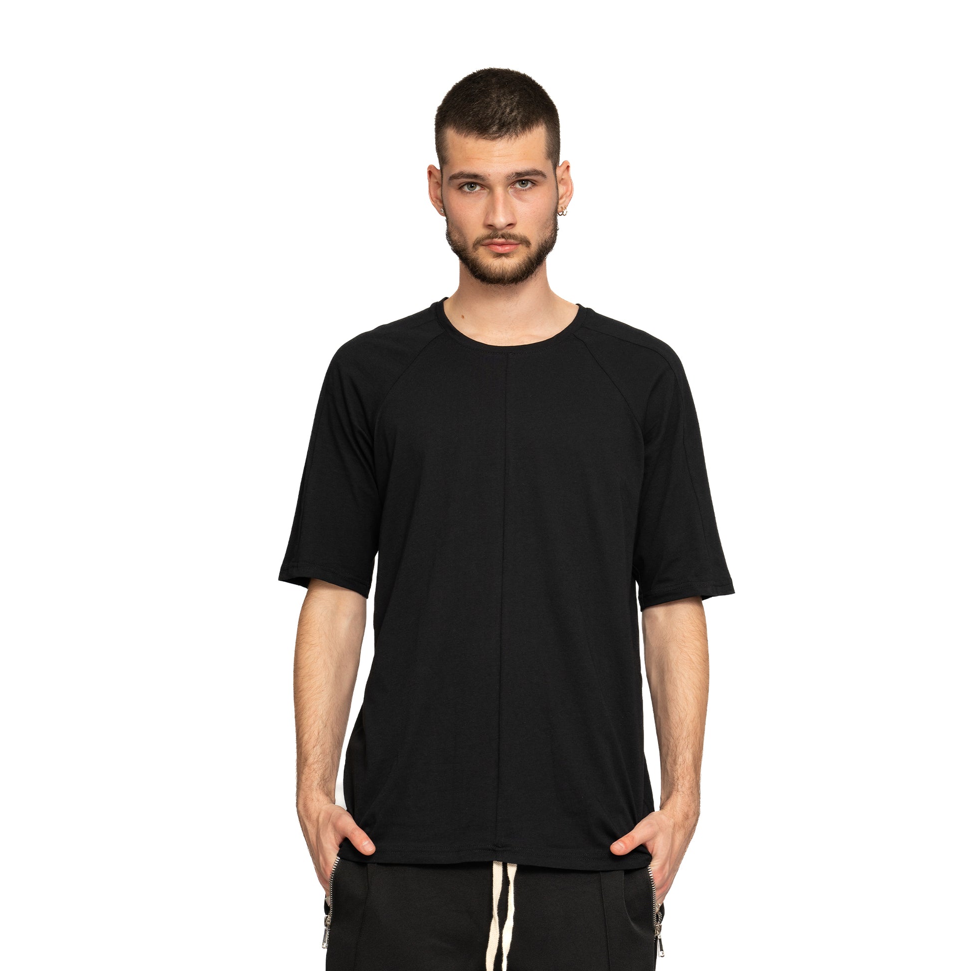 vagabond reflectss tricou negru cu maneca trei sferturi