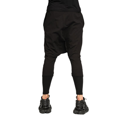 vagabond reflectss pantaloni negri cu tur