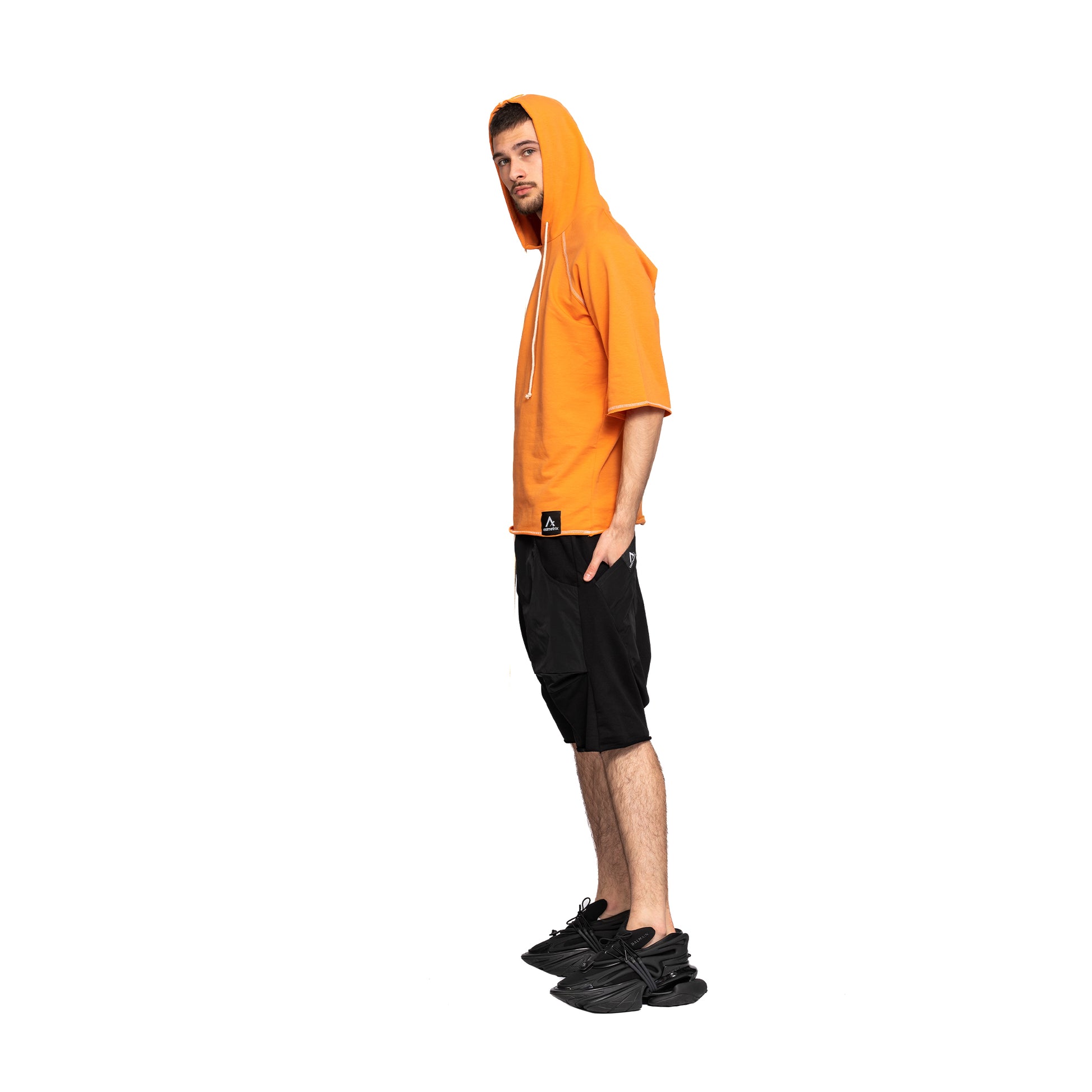 vagabond reflectss asimetrix pantaloni scurti cu tur lasat