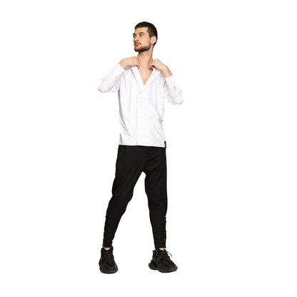 vagabond reflectss asimetrix pantaloni conici cu tur lasat