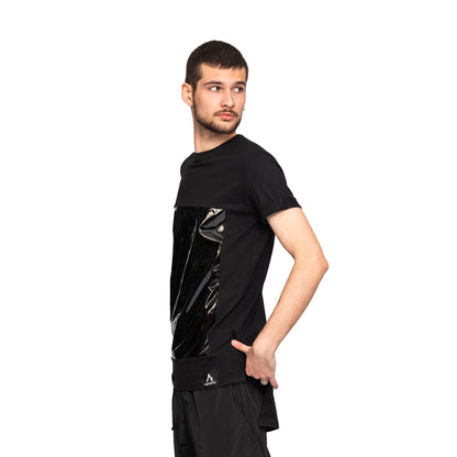 vagabond reflectss asimetrix tricou barbatesc negru