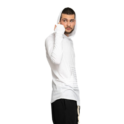 vagabond reflectss tricou tip hanorac cu gluga si maneca lunga