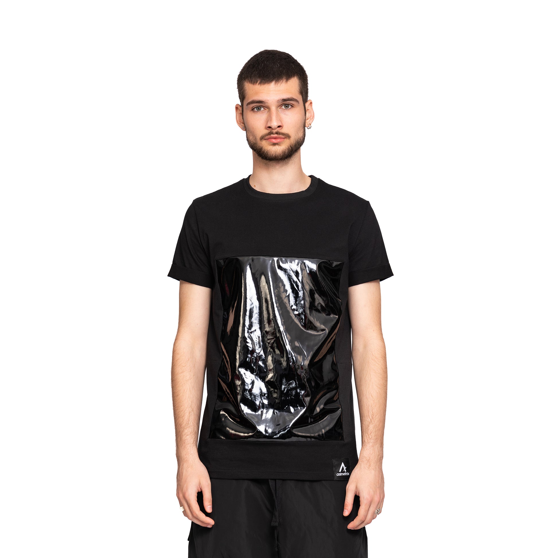 vagabond reflectss asimetrix tricou barbatesc negru