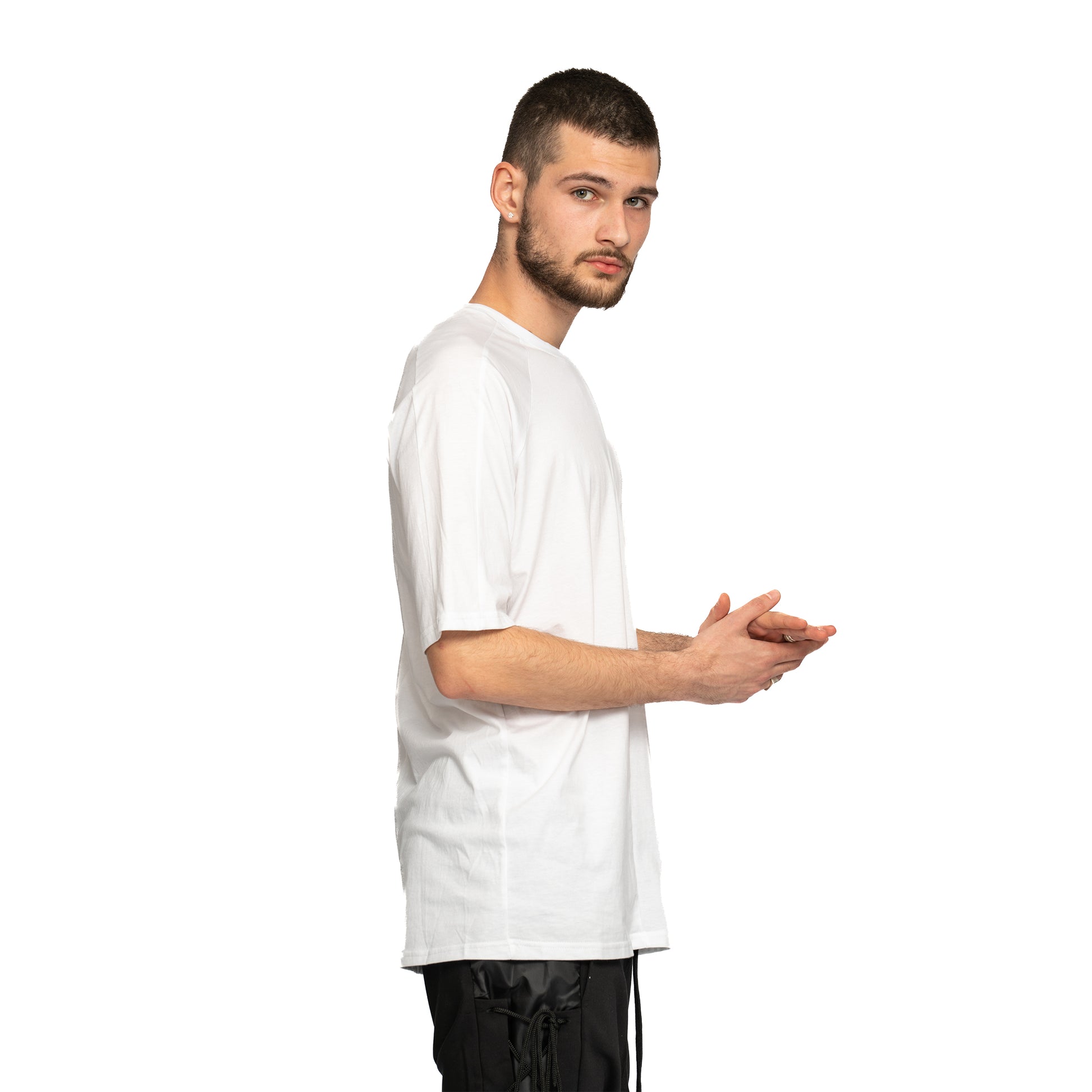 vagabond reflectss tricou barbatesc alb cu maneca trei sferturi